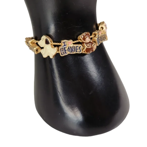 90's Beanie Babies Sliding Charm Bracelet - Picture 2 of 7